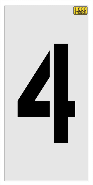 24" Amazon Number "4" Stencil