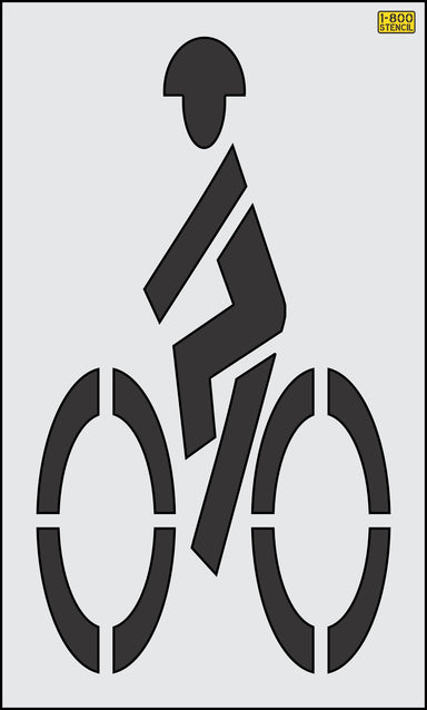 72"x 40" Georgia DOT Bike Lane Symbol Stencil