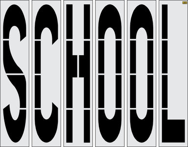 96" North Dakota DOT SCHOOL Stencil