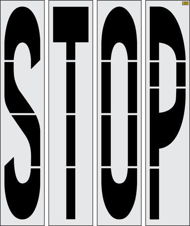 96" New Jersey DOT STOP Stencil