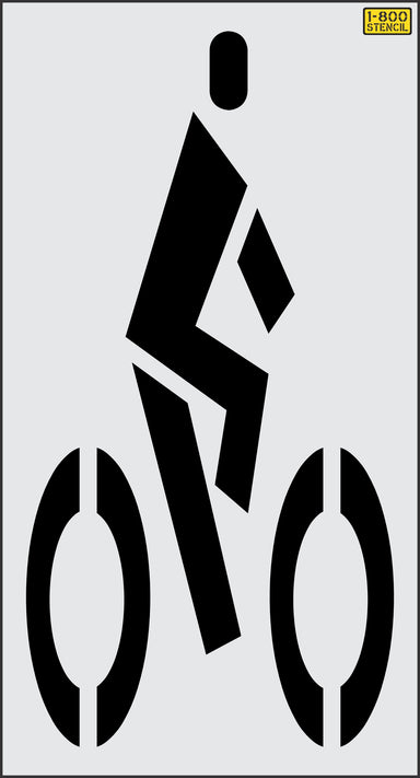 72" Nevada DOT Bike Rider Stencil