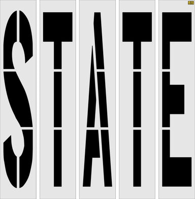 96" Texas DOT STATE Stencil