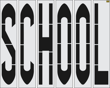 96" Wisconsin DOT SCHOOL Stencil