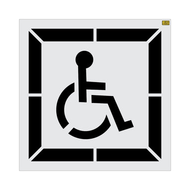 28" Colorado DOT Handicap with Border Stencil