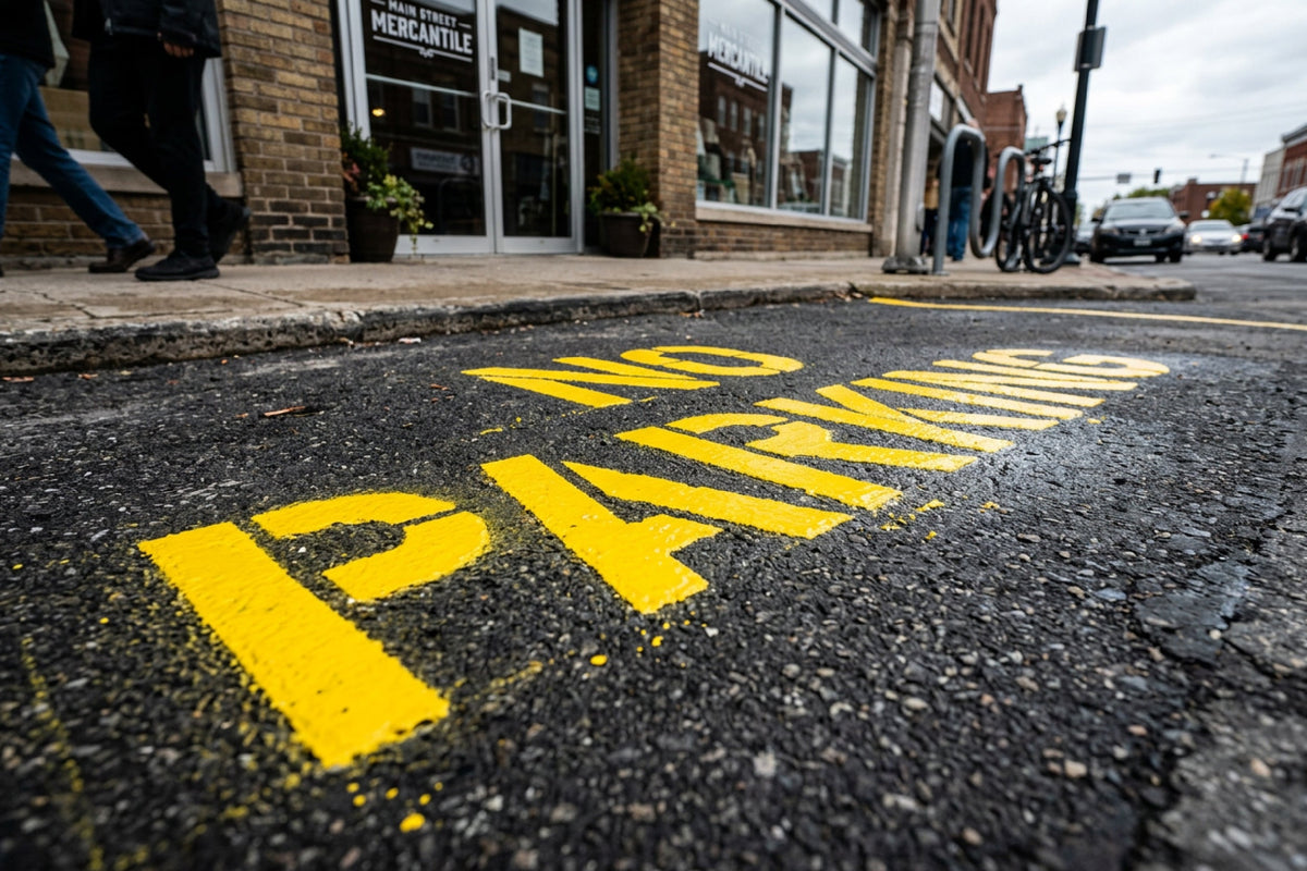 No Parking Stencils: Guide to Parking Lot Order