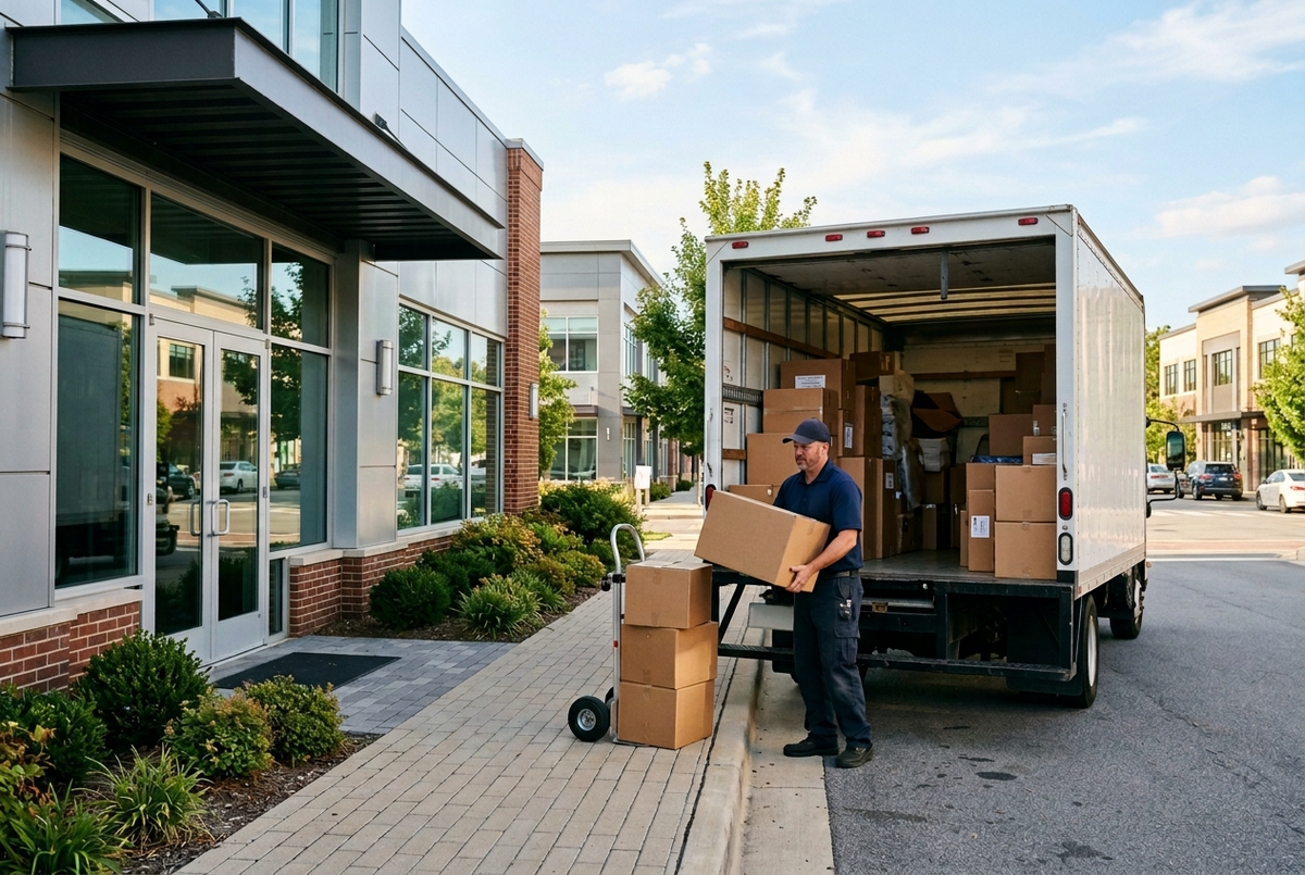 delivery driver delivering packages