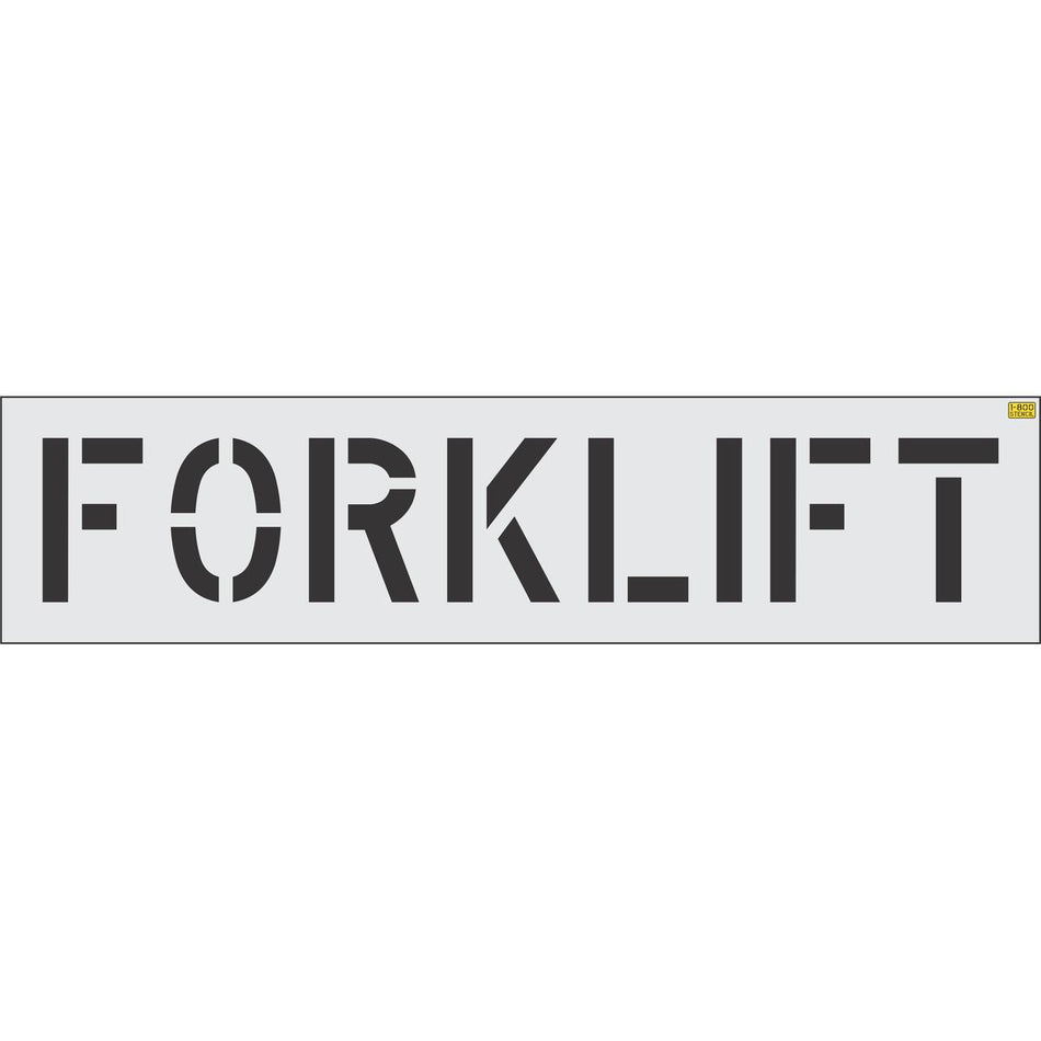 12 inch FORKLIFT stencil for warehouse and industrial floor marking applications