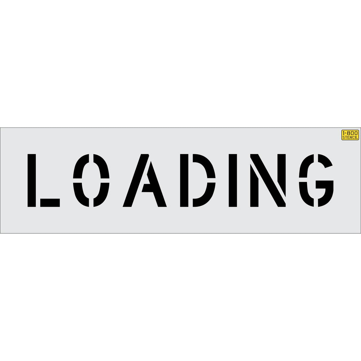 6 inch LOADING stencil for small-format loading zone and delivery ...