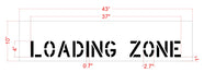 4" LOADING ZONE Stencil
