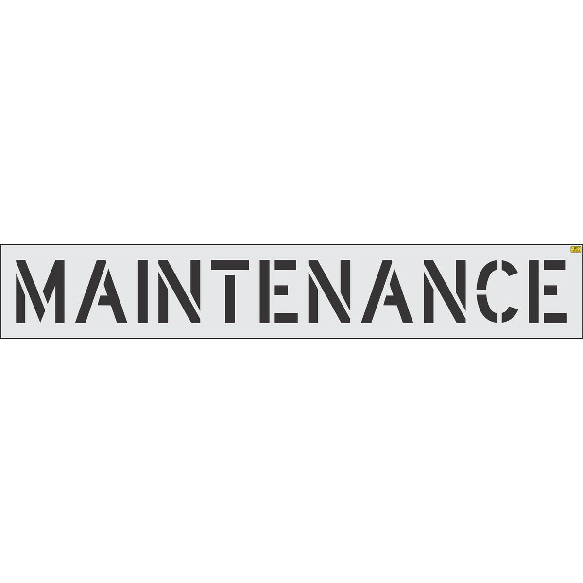 12 inch MAINTENANCE stencil for parking lot and facility pavement marking applications