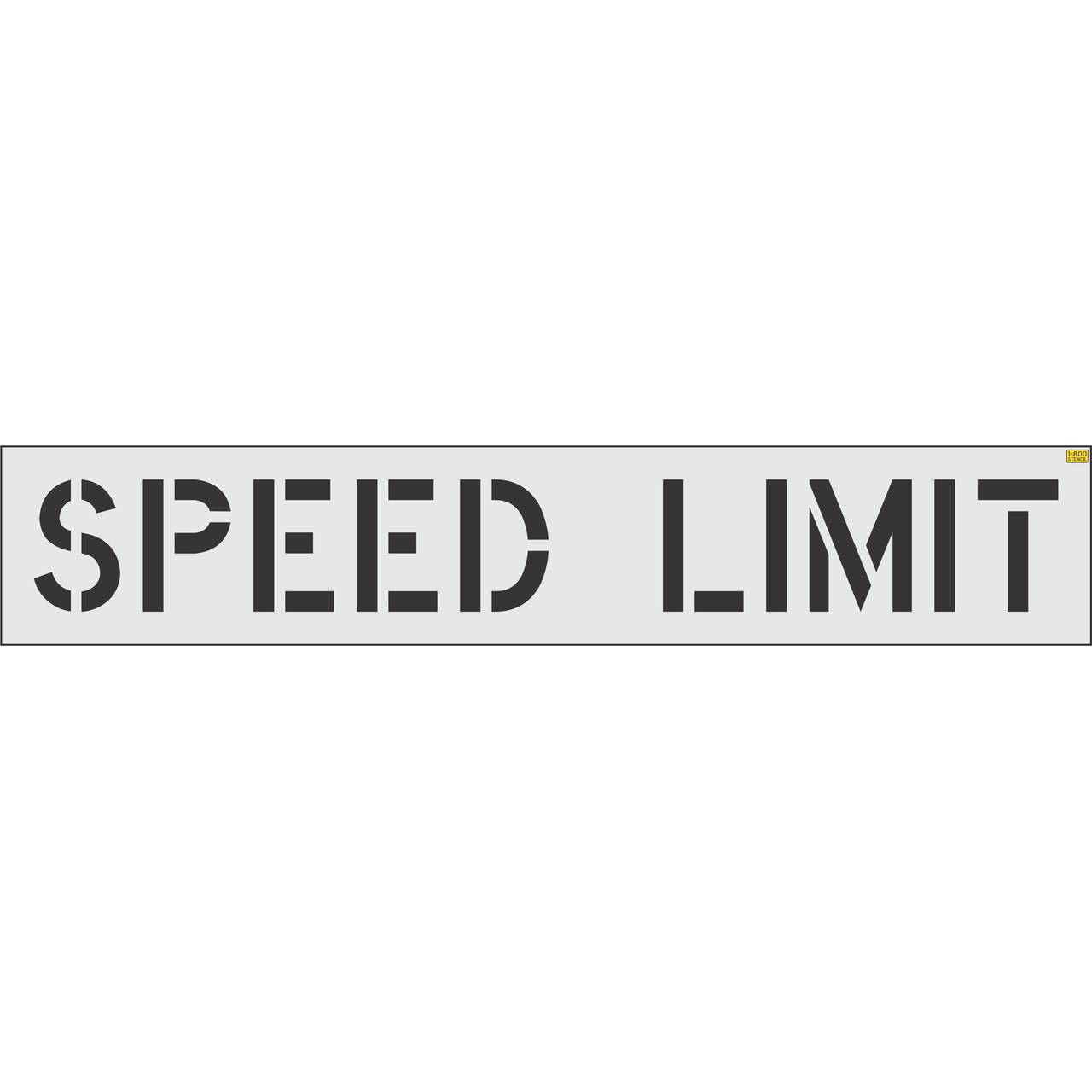 12 inch SPEED LIMIT pavement marking stencil for parking lot and private roadway striping applications