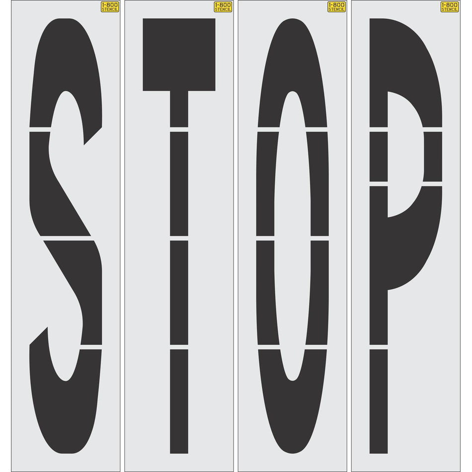 96" STOP Stencil