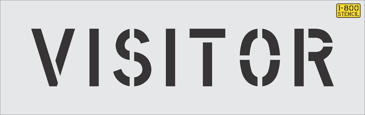 6 inch VISITOR stencil