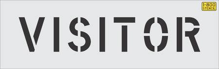 6 inch VISITOR stencil