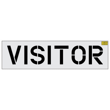 12 inch VISITOR stencil