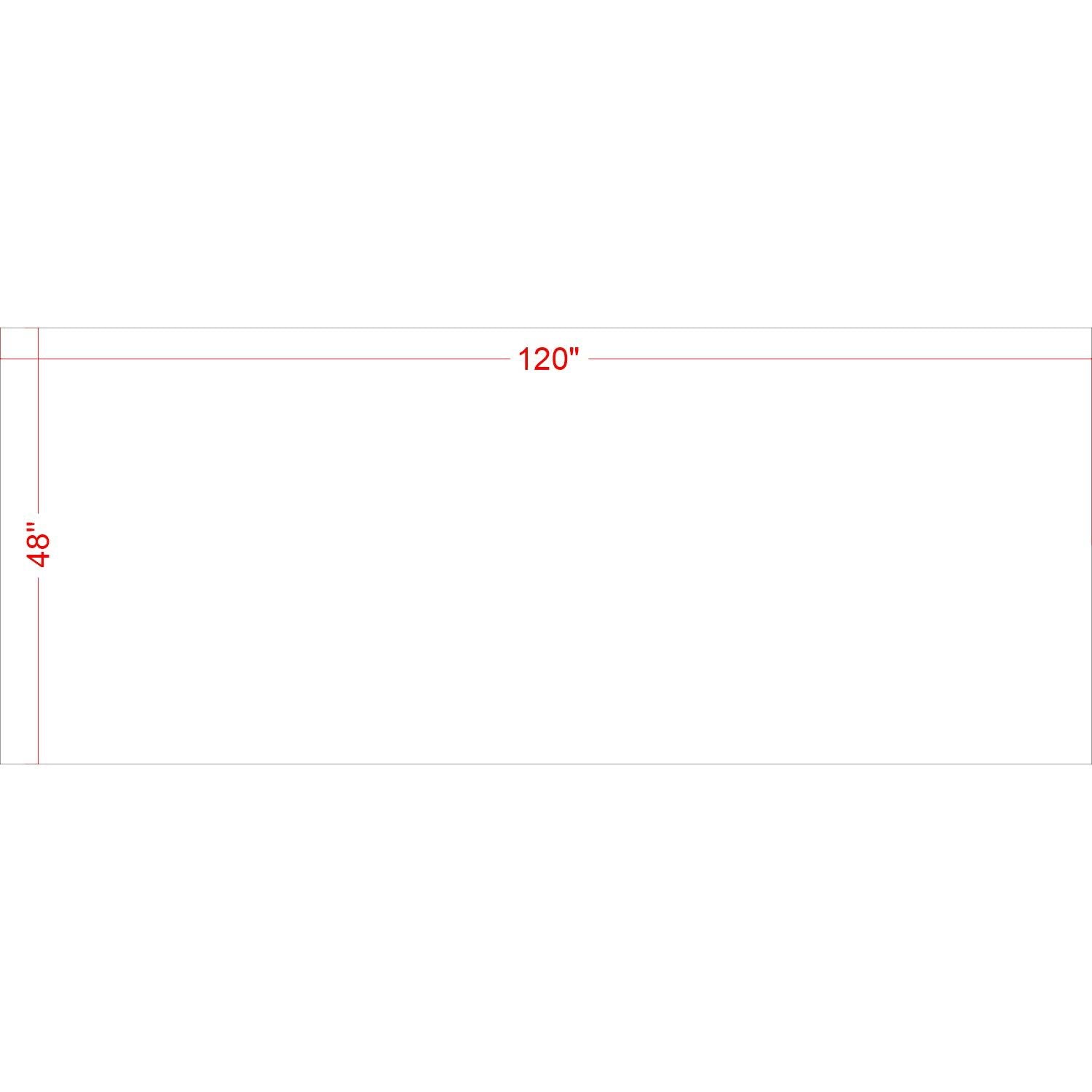 48 inch by 120 inch stencil material sheet for custom pavement marking and commercial striping applications