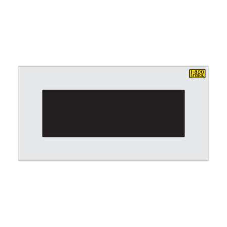 24 inch by 6 foot line stencil for parking lot and roadway pavement striping applications
