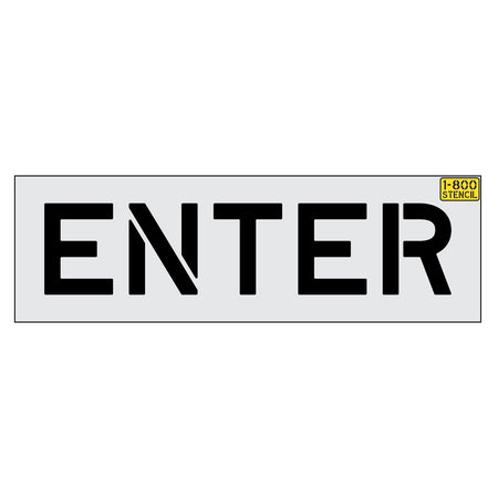 10 inch ENTER stencil