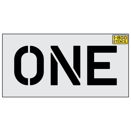 10 inch ONE stencil