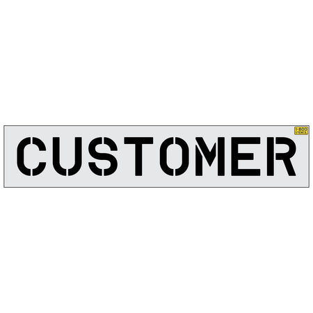 10 inch CUSTOMER stencil