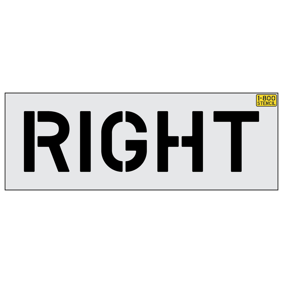 10 inch RIGHT stencil
