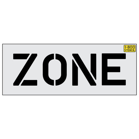 10 inch ZONE stencil