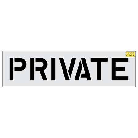 10 inch PRIVATE stencil