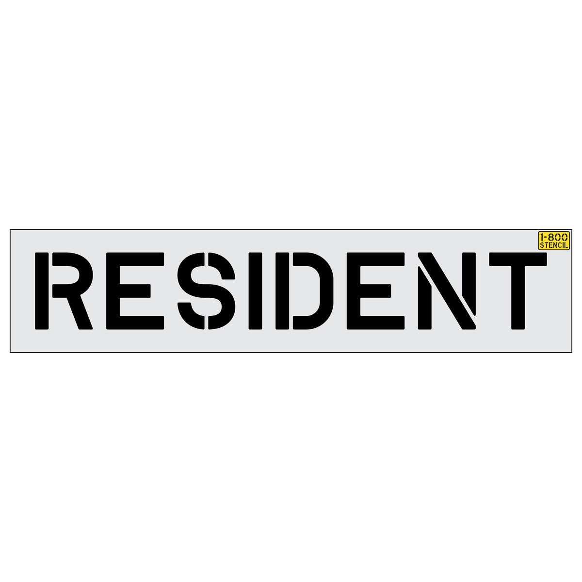 10 inch RESIDENT stencil