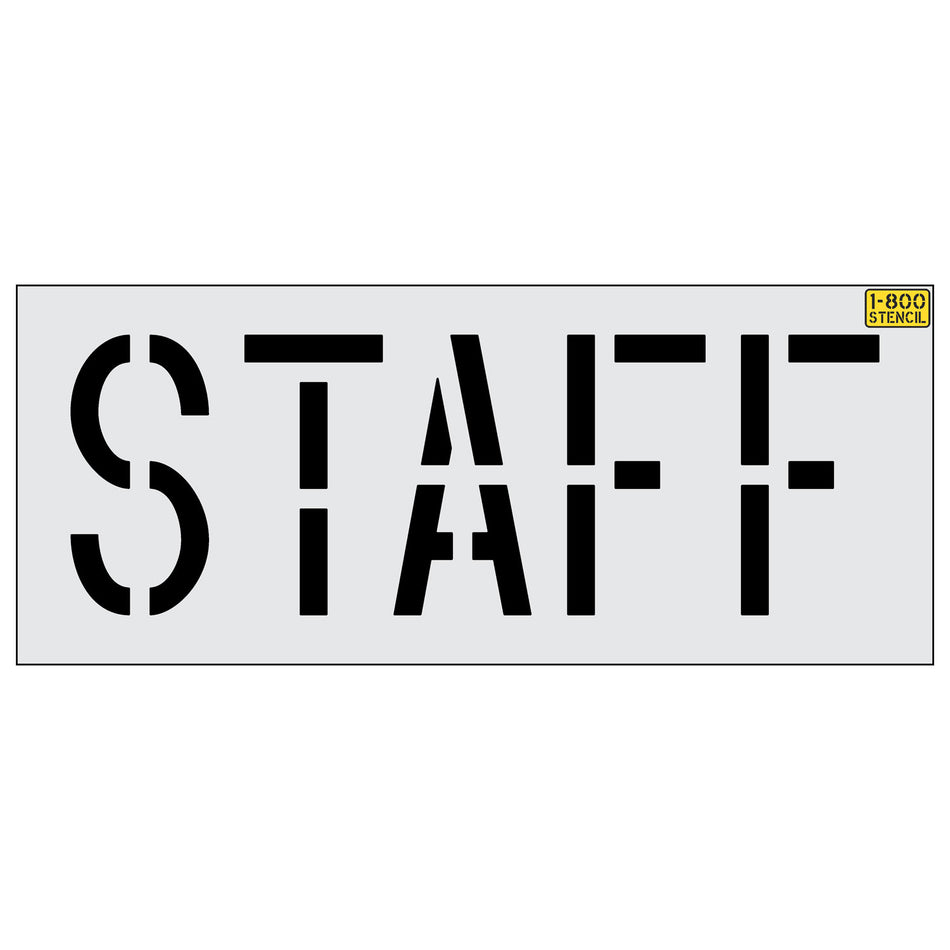 18" STAFF stencil