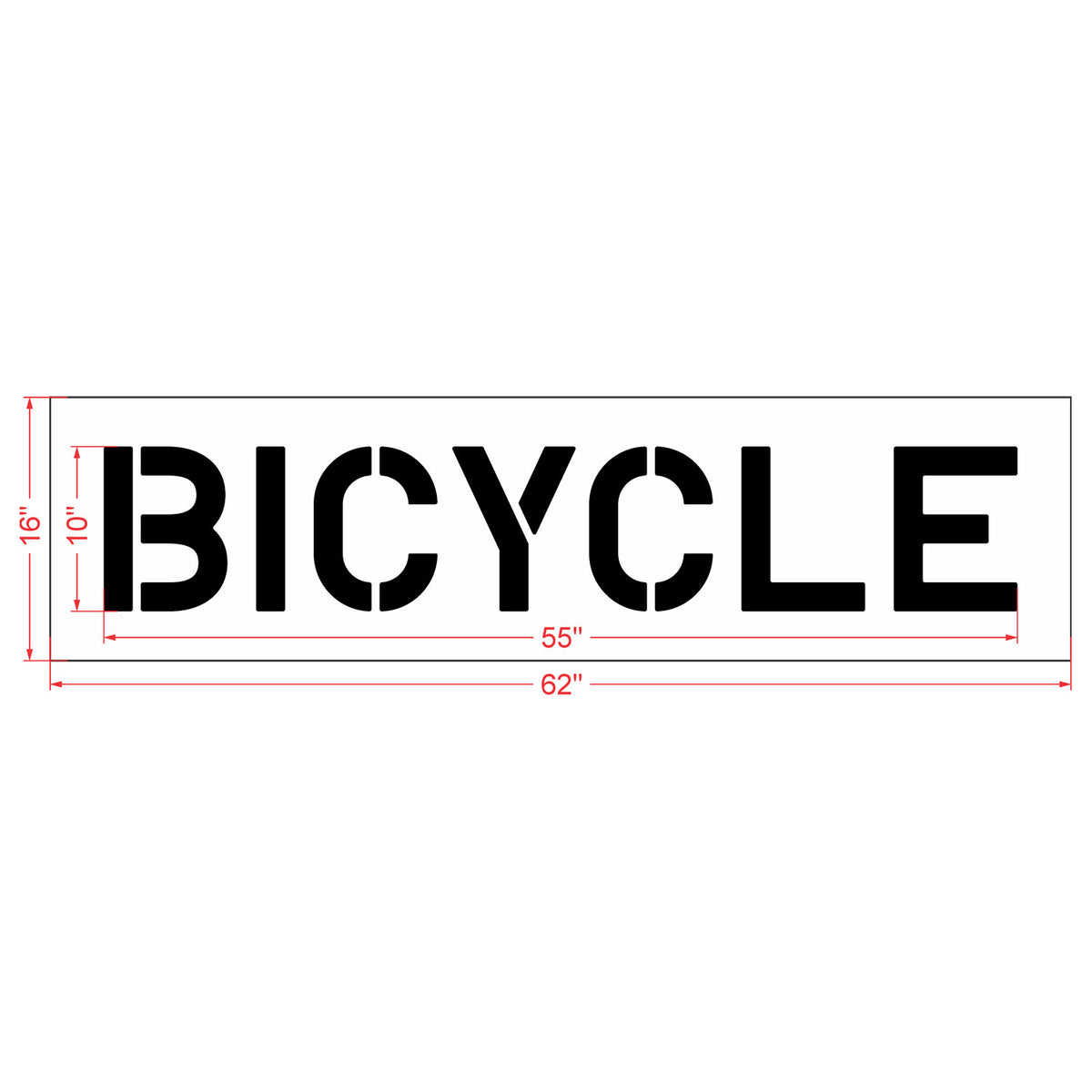 10" BICYCLE Stencil