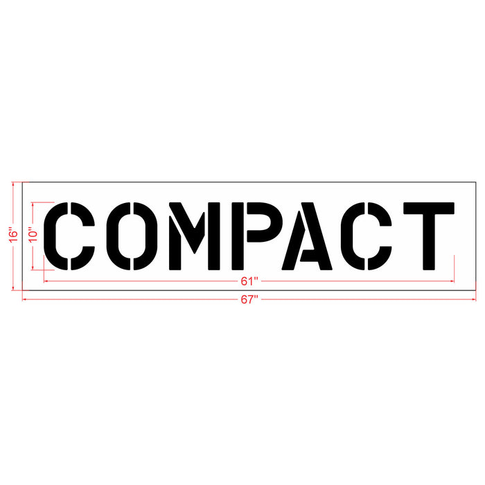 10" COMPACT Stencil