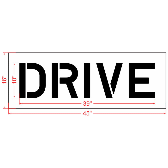 10" DRIVE Stencil