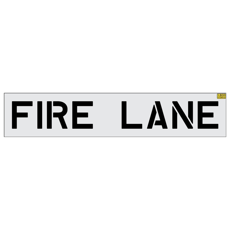 10" FIRE LANE Stencil