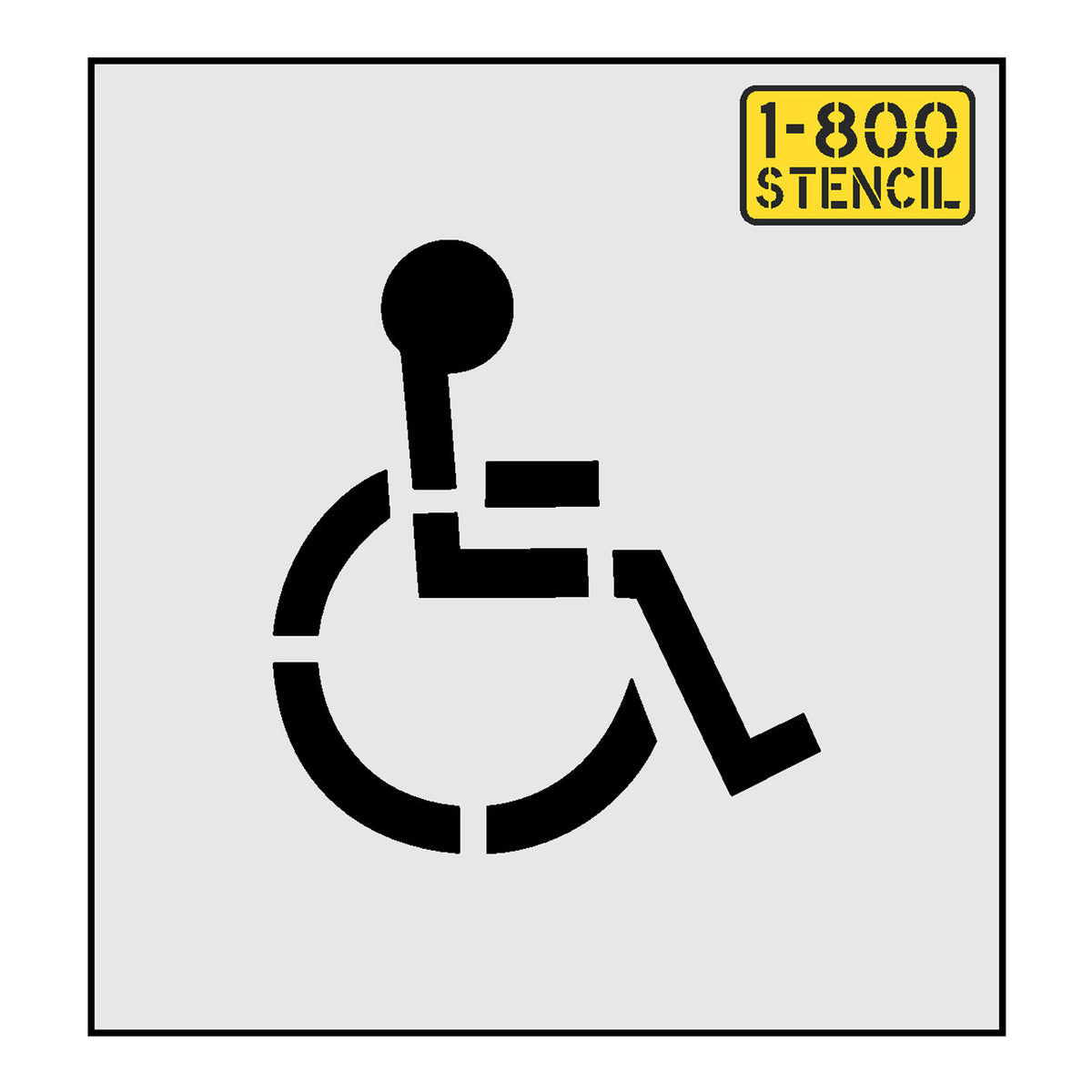 10" Handicap Stencil — 1800Stencil