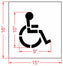 10" Handicap Stencil