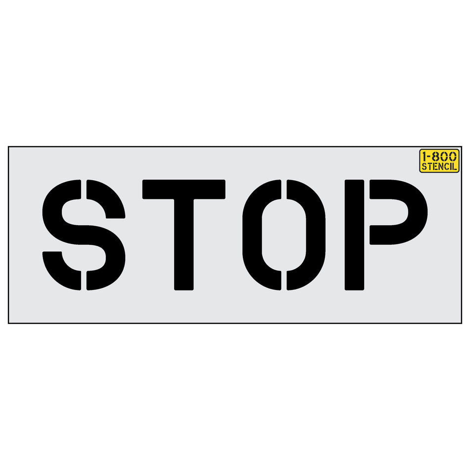 10" STOP Stencil