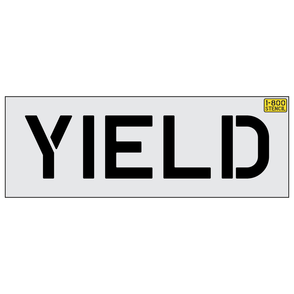 10" YIELD Stencil