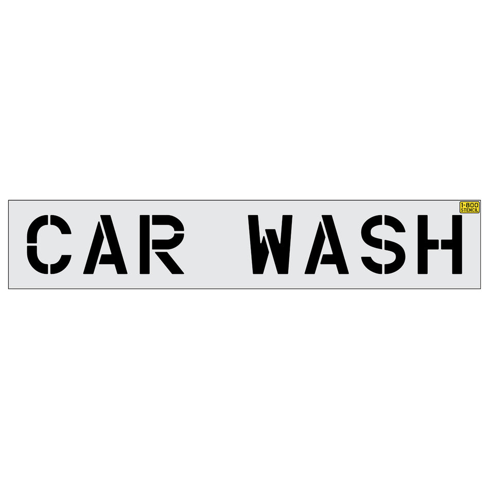 12" CAR WASH Stencil