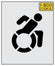 NYSDOT 15" Accessible Icon Handicap Stencil