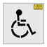 15" Handicap Stencil