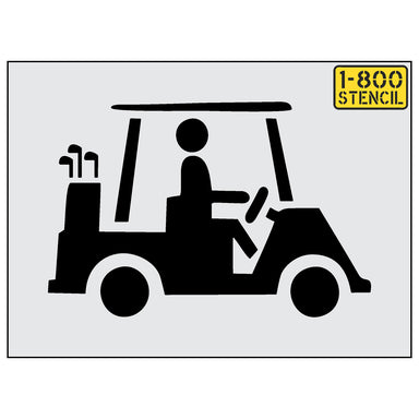 16" Golf Cart Stencil