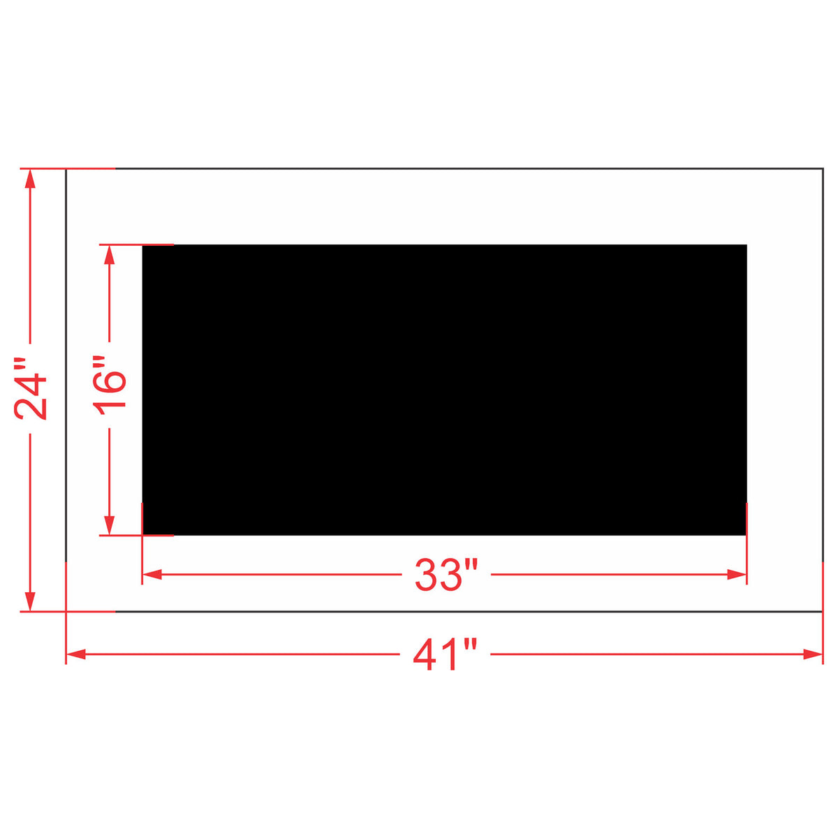 16"x33" Parking Lot Line Stencil
