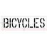 18" BICYCLES Stencil