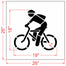 18" x 19" Bike Lane Stencil