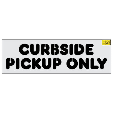 18" Dunkin Donuts Curbside Pickup Only Stencil