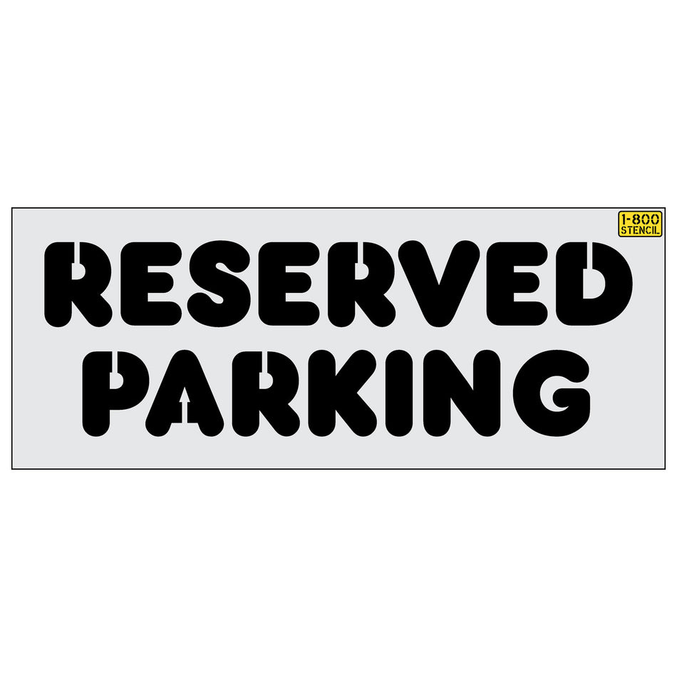 18" Dunkin Donuts Reserved Parking Stencil