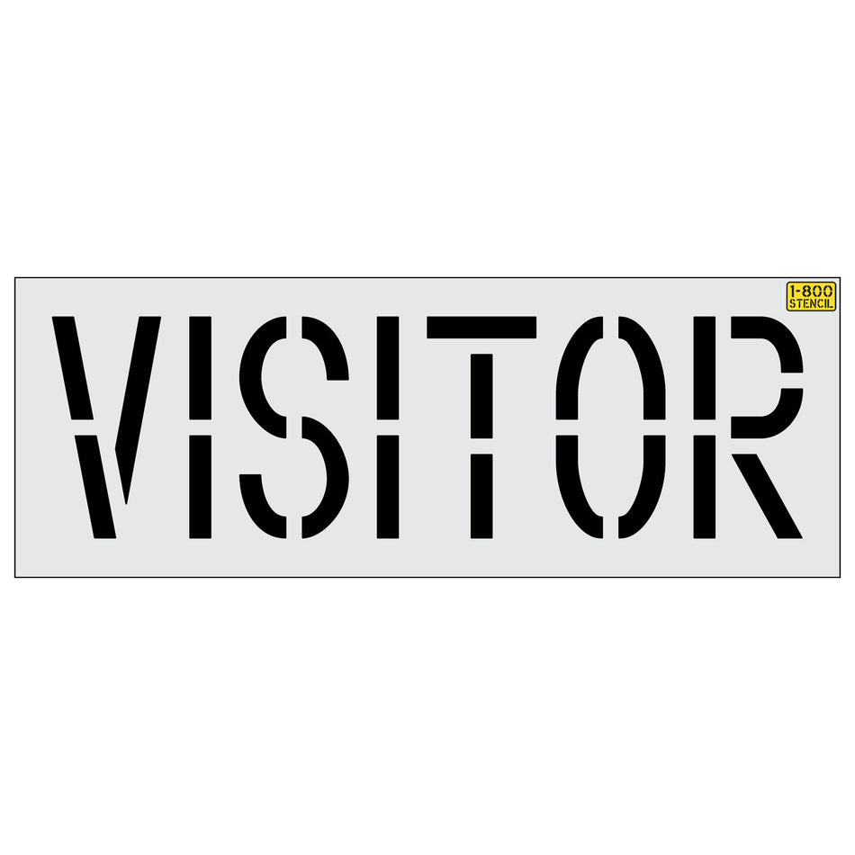 18" VISITOR Stencil