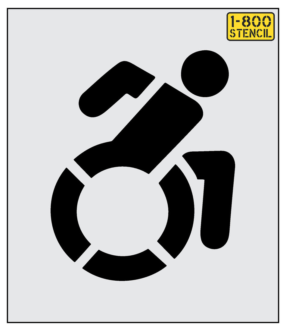 NYSDOT 21" Accessible Icon Handicap Stencil