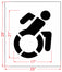 NYSDOT 21" Accessible Icon Handicap Stencil
