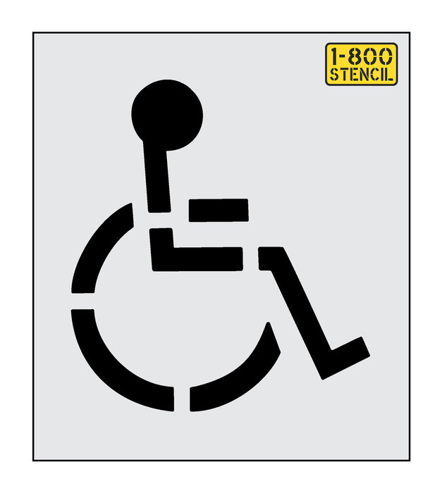 21" Handicap Stencil